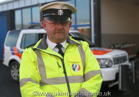 Senior Traffic Officer John Wilkinson Shows The Uniform Used Uk