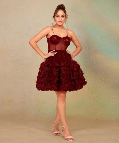 Ladies Maroon Corset Dress At Rs 5000piece Mumbai Id 2852867884430