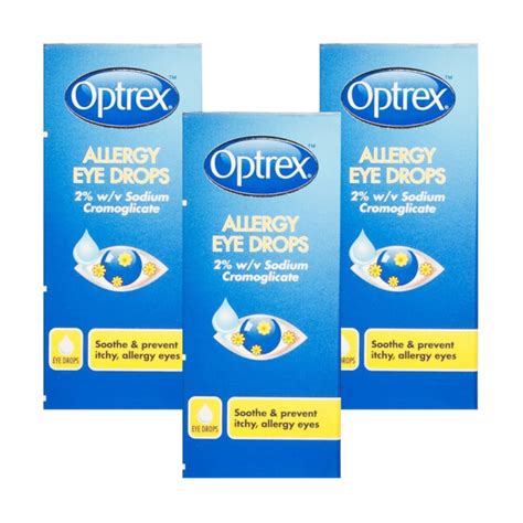 Buy Optrex Allergy Eyes Eye Drops Triple Pack Chemist Direct