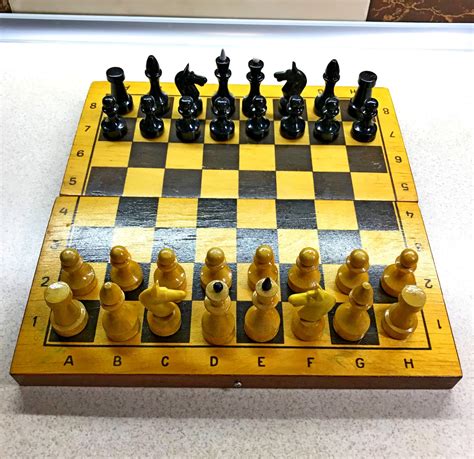 Authentic Classic Soviet Chess Set Wooden Ussr Chess Etsy