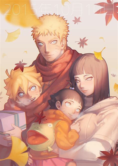 Naruto Uzumaki Family Naruto X Hinata Boruto Himawari Family Naruto And Hinata X