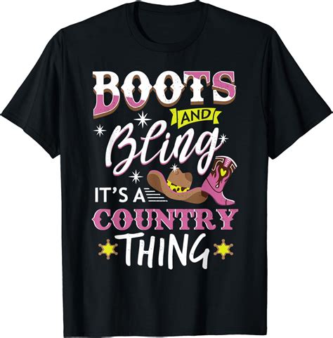 cowgirl country and wester bling thing t design t shirt uk clothing