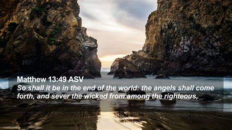 Matthew 1349 Asv Desktop Wallpaper So Shall It Be In The End Of The