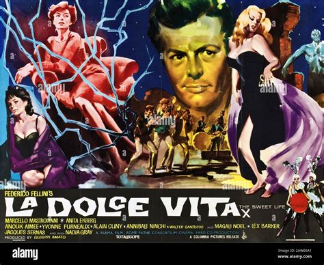 1960 Italy The Usa Poster Advertising For The Italian Movie La