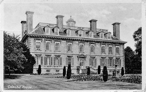 Coleshill House And Estate British Resistance Archive
