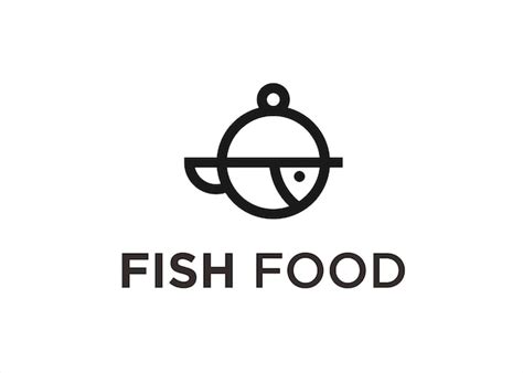 Premium Vector Fish Food Logo Design Vector Illustration