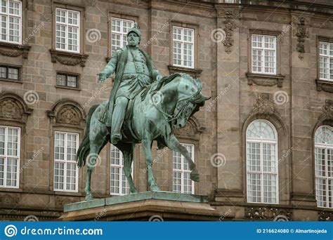The Bronze Equestrian Statue Of Frederick Vii 1873 Stock Photo