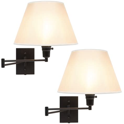 Best Choice Products Set Of 2 Swing Arm Wall Lamp Sconces For Living