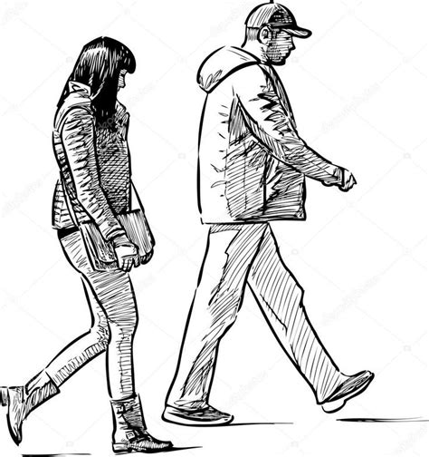 Resultado De Imagen Para Personas Caminando Dibujo Human Figure