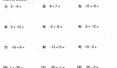 15 Multiplying Integers Worksheets Grade 7 / worksheeto.com