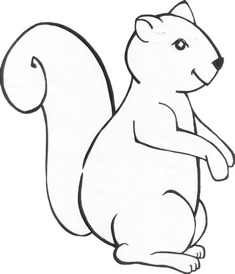 Squirrel With Images Squirrel Coloring Page Preschool Crafts Fall