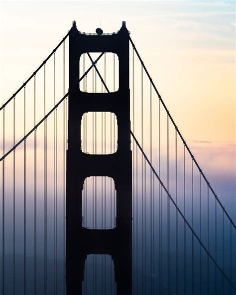Fine Art Photo Print Golden Gate Bridge Silhouette Picture Etsy