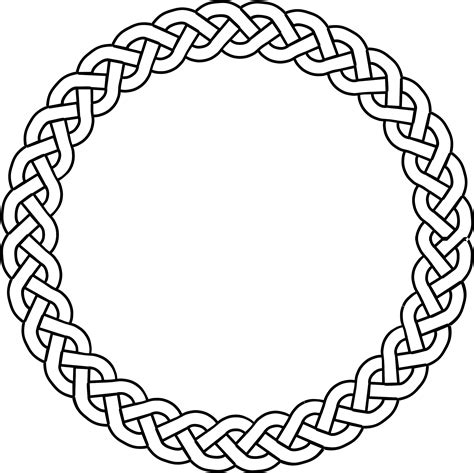 Braid Clipart Border Oval Celtic Knot Border Png Download Full