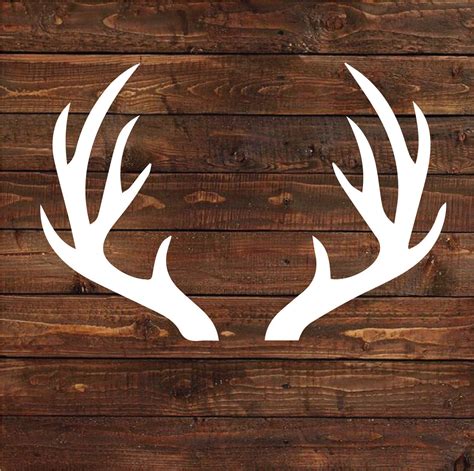 Antlers Reusable Stencil Pattern On 10 Mil Clear Mylar Etsy