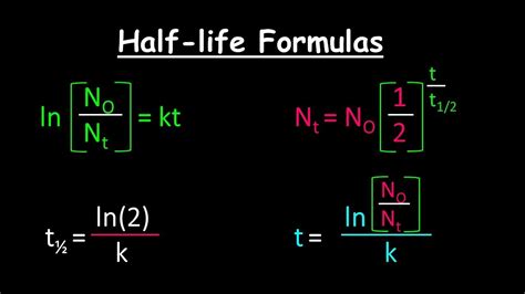 Understanding Half Life Formulas With Example Youtube