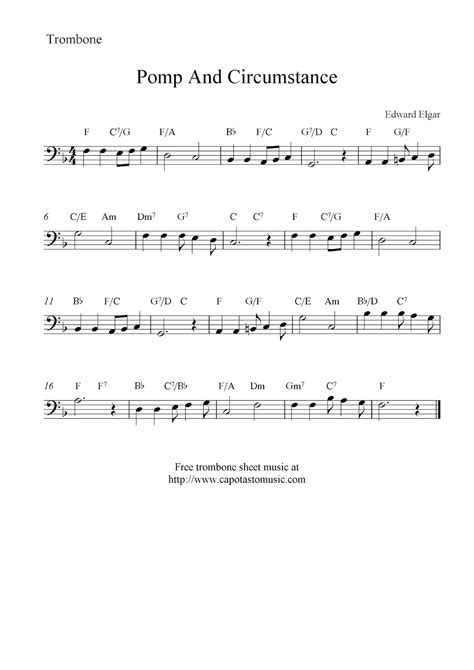 Pomp And Circumstance Land Of Hope And Glory Free Cello Sheet Free