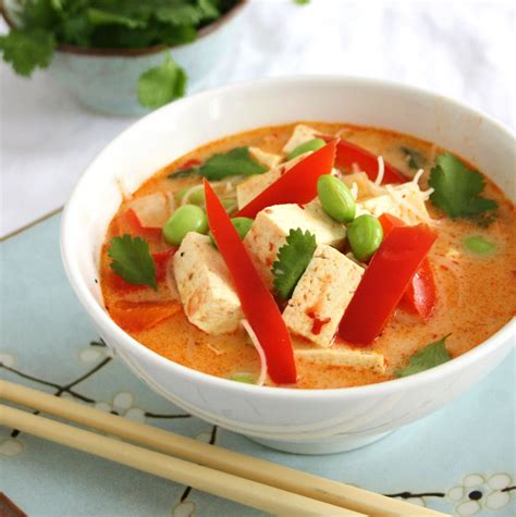 Spicy Thai Coconut Soup With Ginger Lime And Vermicelli Thai Coconut