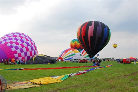 Carabs Photo Grass Field Deflated Hot Air Balloon Inflated Hot Air