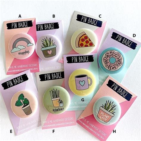 pins badge decorated bags diy buttons diy pins badge design button badge polymer clay