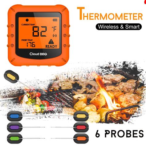 100m Bluetooth Wireless Remote Digital Smart Bbq Grill Barbecue Meat