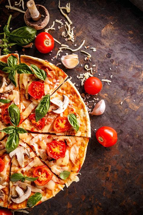Homemade Italian Pizza Food Images Creative Market