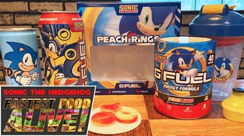 Fastest Food Alive G Fuel Sonic The Hedgehog Energy Drinks Segabits