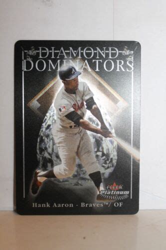 Fleer Platinum Diamond Dominators Aaron Sample Ebay