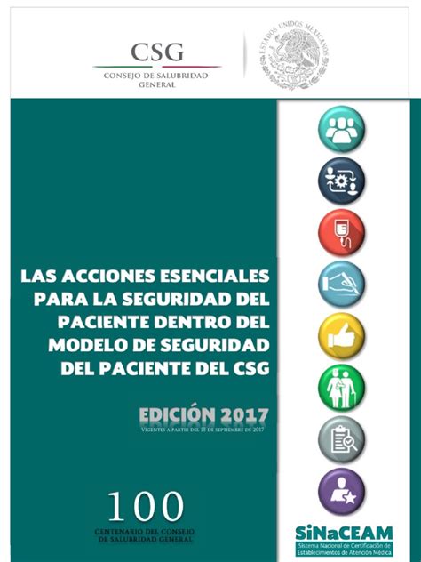 Acciones Esenciales Para Seguridad Del Ptepdf Seguridad Del Paciente