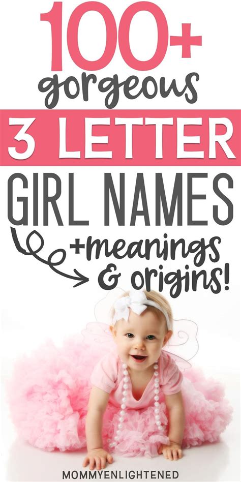 100 3 Letter Girl Names Meanings And Origins Baby Girl Names