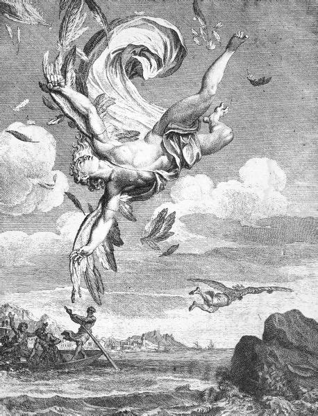 Prints Of Daedalus And Icarus The Fall Of Icarus Copper Engraving