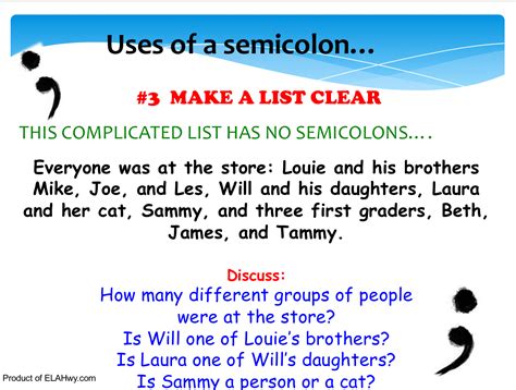 Semicolons Interactive Engaging Power Point Wquestions Embedded