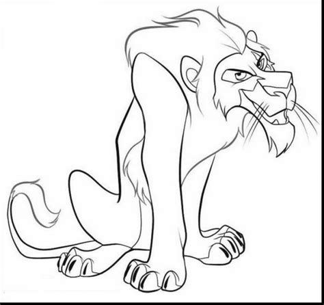 I did not draw this. Lion King Coloring Pages Scar - Coloring Ideas