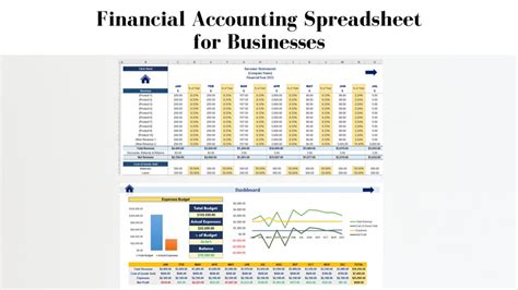 Financial Accounting Spreadsheet For Businesses Bookkeeping Excel