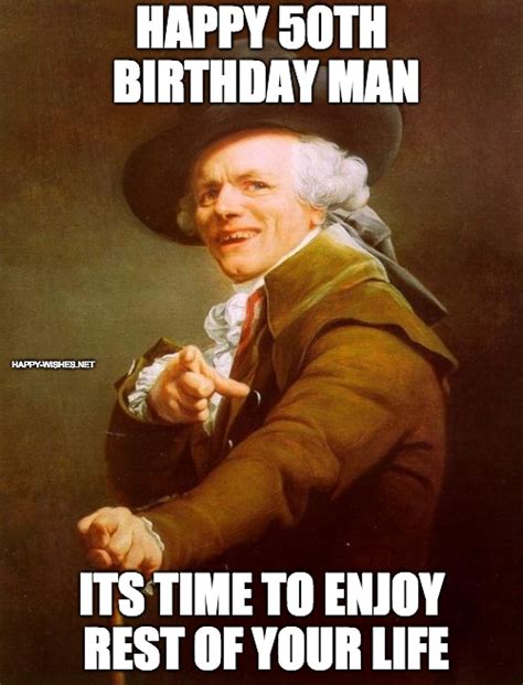 Happy 50th Birthday Memes Wishes Funny Images