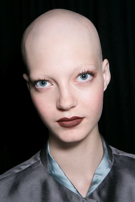 Emporio Armani Spring Bald Head Girl Shaved Hair Women Bald