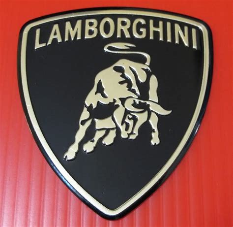 Sell Lamborghini Car Logo Aluminium Grille Fender Emblem Logo Badge