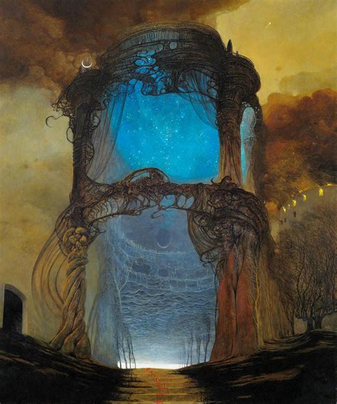 Untitled The Portal Painting By Zdzislaw Beksinski