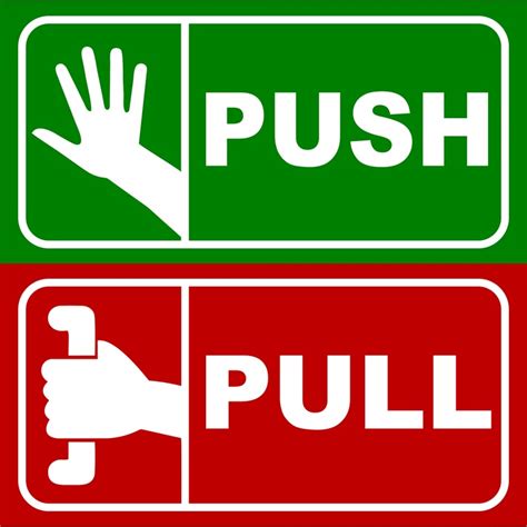 Push Pull Sign Ubicaciondepersonascdmxgobmx