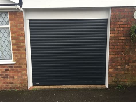 Anthracite Grey Seceuroglide Roller Garage Door In Haddenham