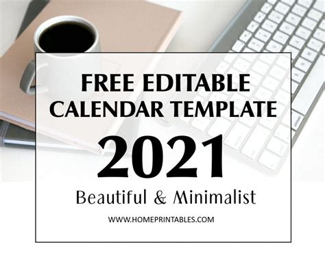 2021 Calendar Templates Editable By Word 2021 Calendar