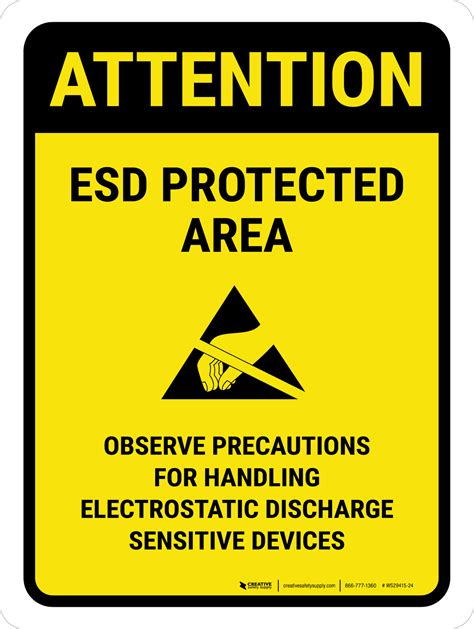 Attention Esd Protected Area Observe Precautions For Handling