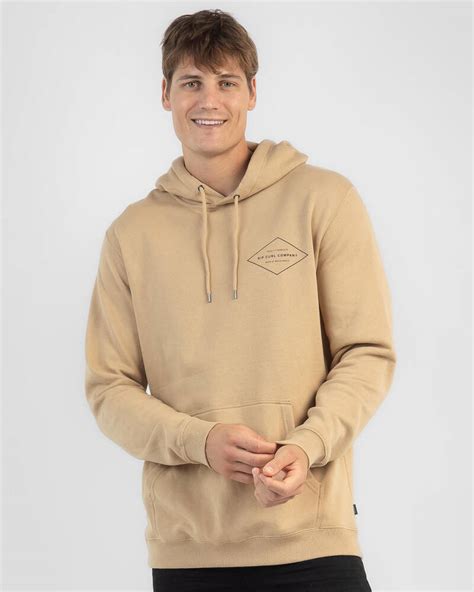 Shop Rip Curl Staple Hoodie In Khaki Fast Shipping And Easy Returns