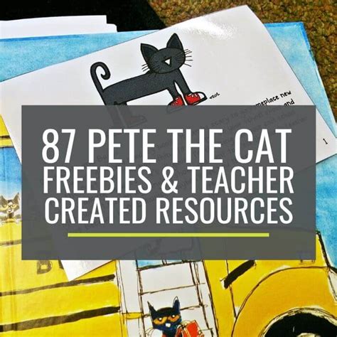 73 Cool Pete The Cat Freebies And Teaching Resources Kindergartenworks
