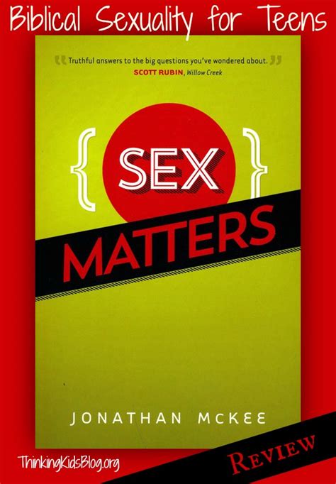 Sex Matters For Your Teens By Jonathan Mckee Review