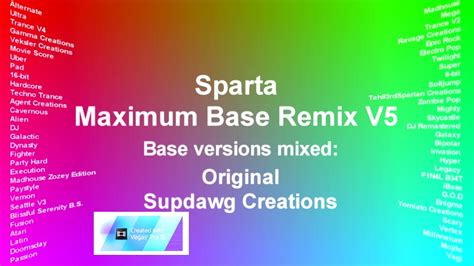 Sparta Maximum Base Remix Version 5 Youtube