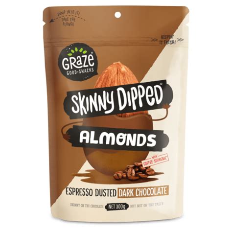 skinny dipped cashews dark chocolate 120g graze