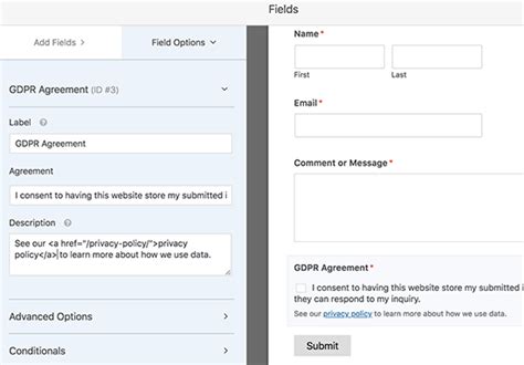 How To Create GDPR Compliant Forms In WordPress