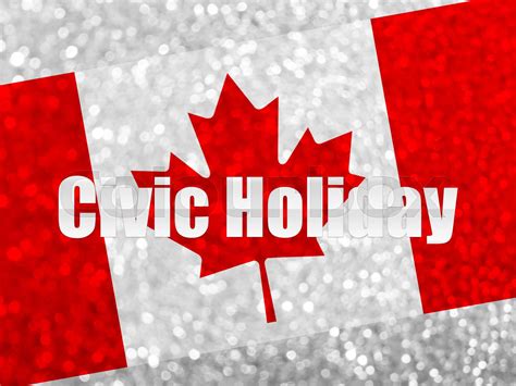 Civic Holiday Long Weekend In Canada Stock Image Colourbox