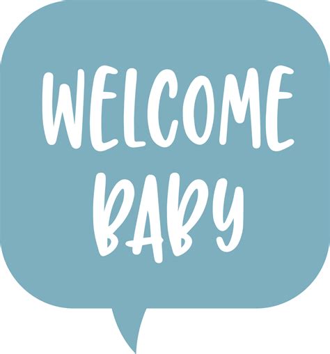 Welcome Baby Bubble Svg Cut File Snap Click Supply Co