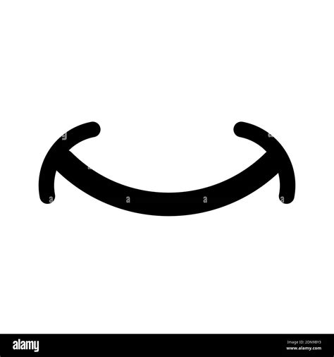 Simple Smile Line Icon Vector Stock Vector Image And Art Alamy
